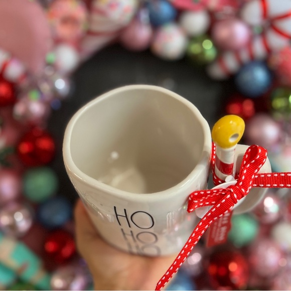 ✨NEW❄️Rae Dunn 2024 HO HO HO Christmas Mug with Stirrer❤️ - Picture 4 of 5
